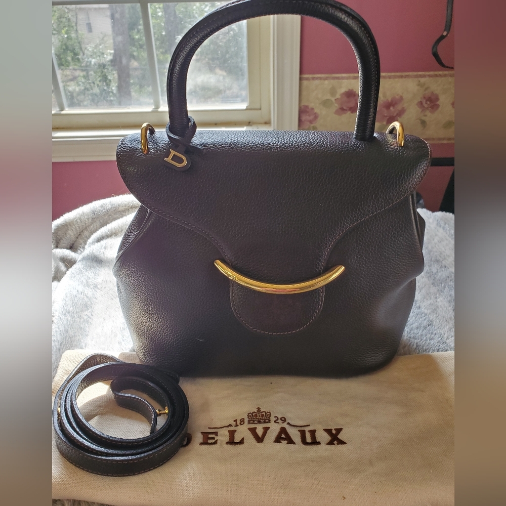 DELVAUX Baltimore Handbag Shoulder Bag. COA. Ultra Luxury.